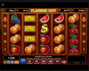 Пламтящ слот за Hot Casino
